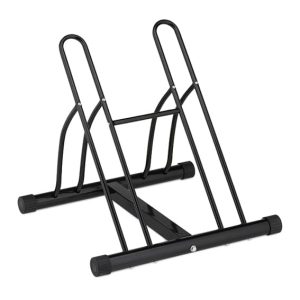 black bike rack for 2 bikes
