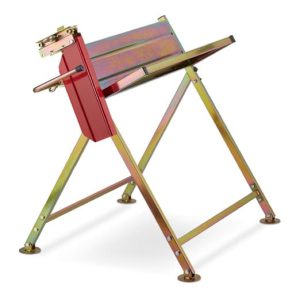 sawhorse with chainsaw holder