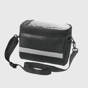 Wholesale heavy-duty bicycle handlebar bag, large capacity water-resistant cycling front tube phone carrier bag with touch screen for bike tools factory supplier.