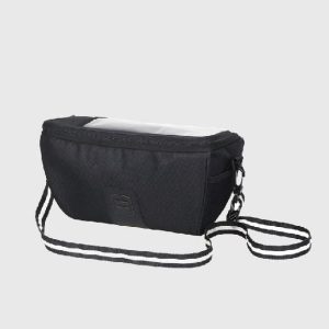 Wholesale heavy-duty bicycle handlebar bag with shoulder strap, large capacity water-resistant cycling front tube touch screen carrier bag factory supplier.