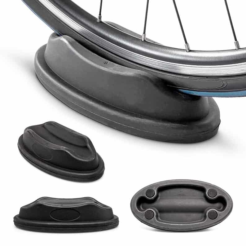 Wholesale indoor bicycle trainer front wheel riser block, heavy-duty anti-slip cycling training rack leveling stabilizing pad for bike tools factory supplier.