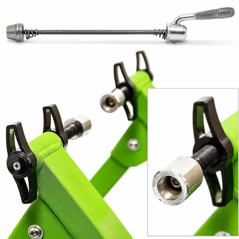 Wholesale indoor bicycle trainer stand quick release skewer, heavy-duty cycling training rack rear axle locking clamps for bike tools factory supplier.