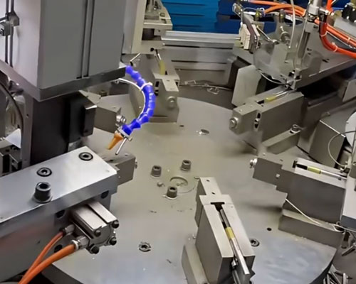 Verified custom lock automatic rotary indexing table assembly process, heavy-duty pneumatic multi-station hardware manufacturing line factory direct supplier.