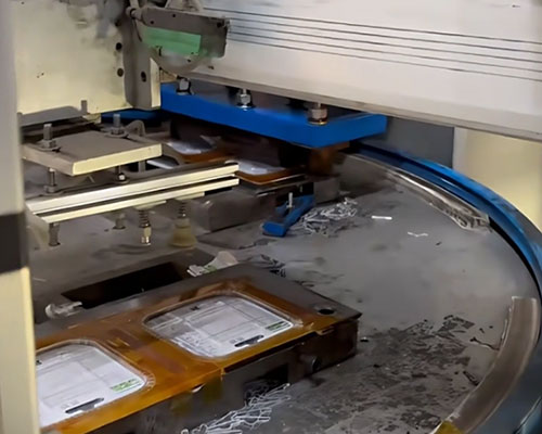 Verified custom padlock automatic rotary blister packaging process, heavy-duty hardware retail card heat sealing machine line factory direct supplier.